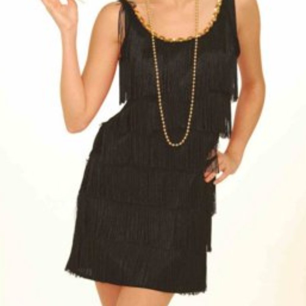 Black Flapper Dress Halloween Costume